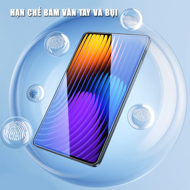 Kính cường lực Xiaomi Pad 7 full màn hình chính hãng Smart Devil có khung hỗ trợ dán