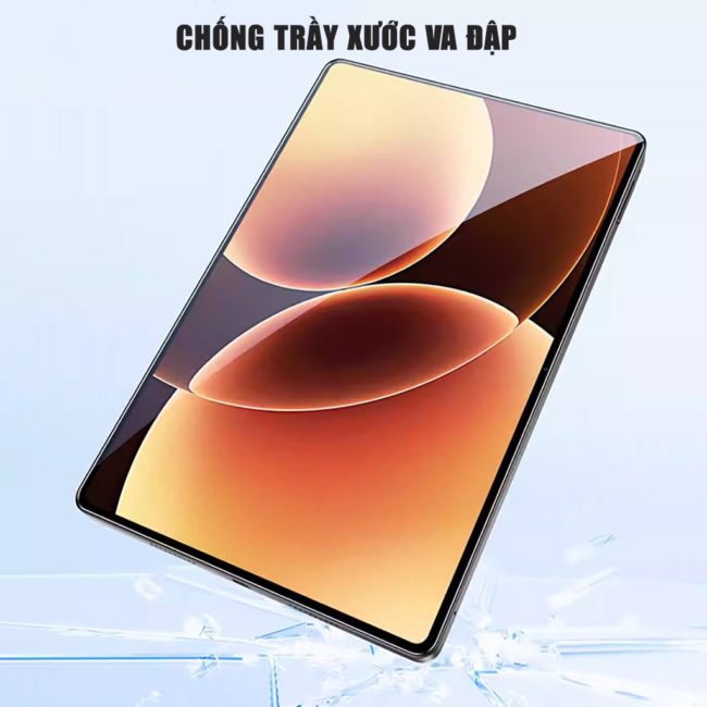 Kính cường lực Xiaomi Pad 8 full màn hình chính hãng Smart Devil có khung hỗ trợ dán