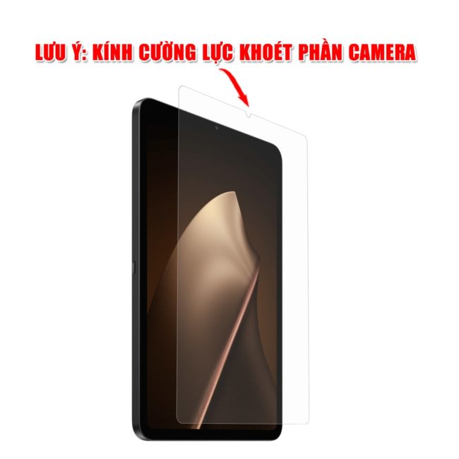 Kính cường lực Xiaomi Pad Mini full màn hình chính hãng Smart Devil có khung hỗ trợ dán