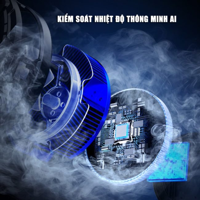 Quạt sò lạnh tản nhiệt điện thoại cao cấp FS18 Pro AI 30W kiểm soát nhiệt thông minh AI Led RGB làm lạnh không tụt FPS khi chơi game PUBG