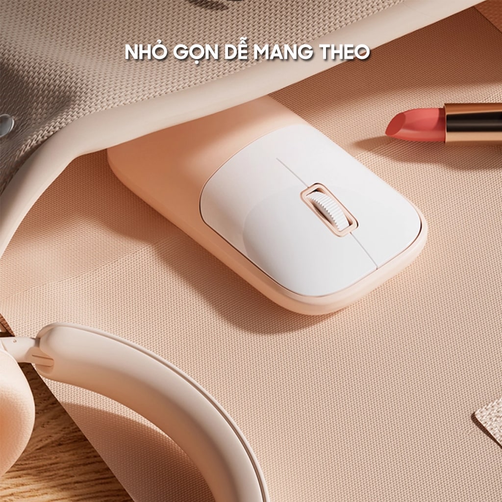 Chuột không dây C2 kết nối Wireless 2.4G pin sạc 500mAh dùng làm việc chơi game máy tính văn phòng