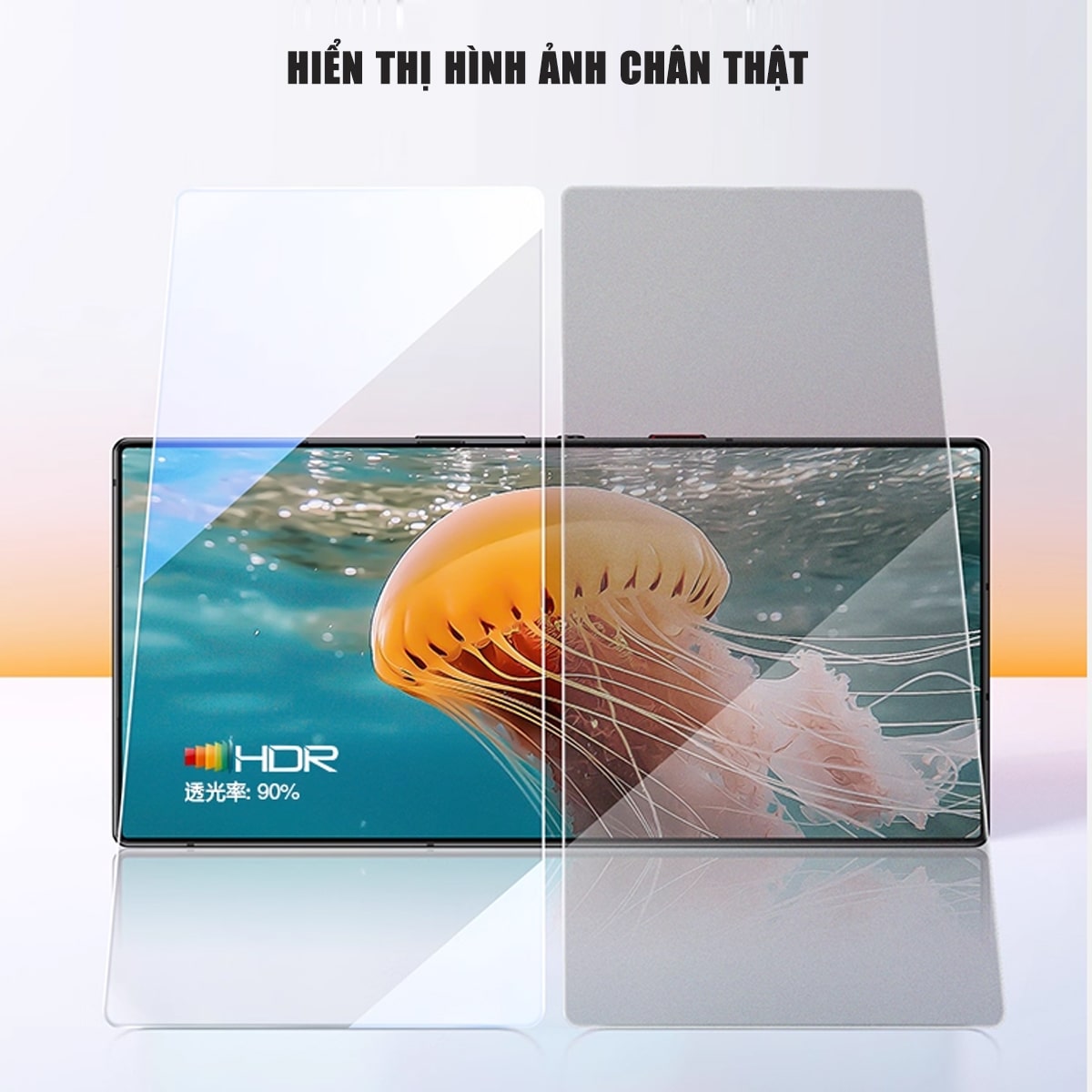 Kính cường lực Nubia RedMagic 11 Pro trong suốt full màn hãng Smart Devil có khung hỗ trợ dán