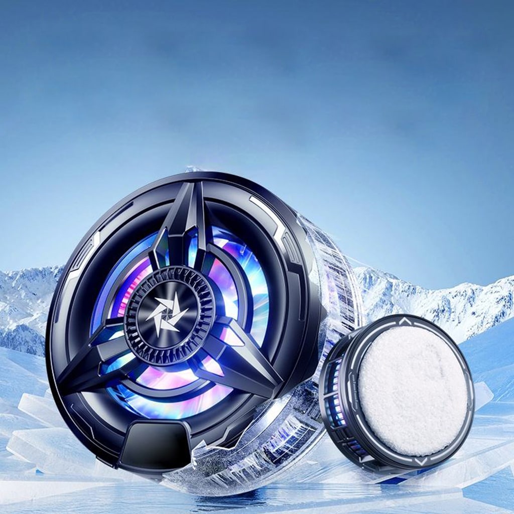 Quạt tản nhiệt điện thoại sò lạnh từ tính SL50 SE Pro đóng băng bề mặt có ngàm kẹp rời đèn Led RGB Gaming