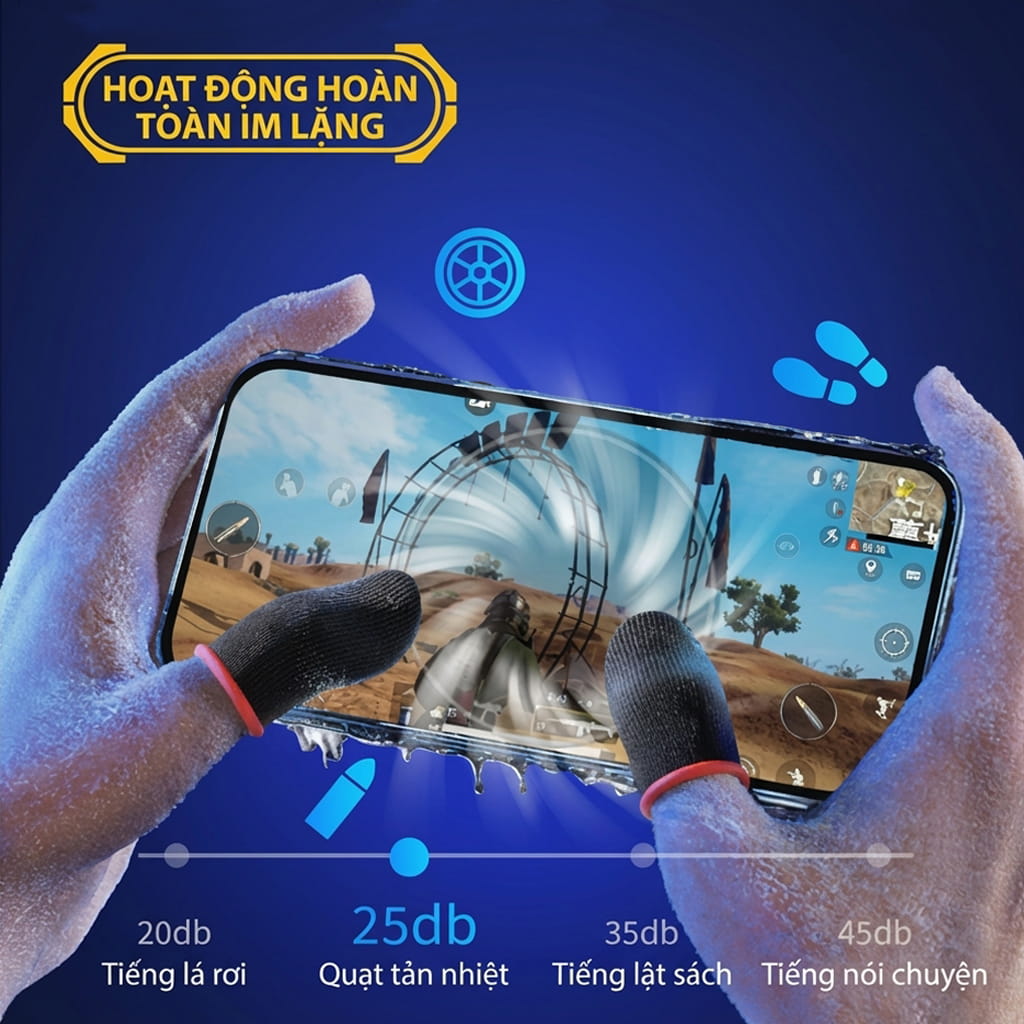 Quạt tản nhiệt điện thoại sò lạnh từ tính S10 Led Gaming hỗ trợ tăng FPS Game Mobile Liên Quân Pubg Free Fire