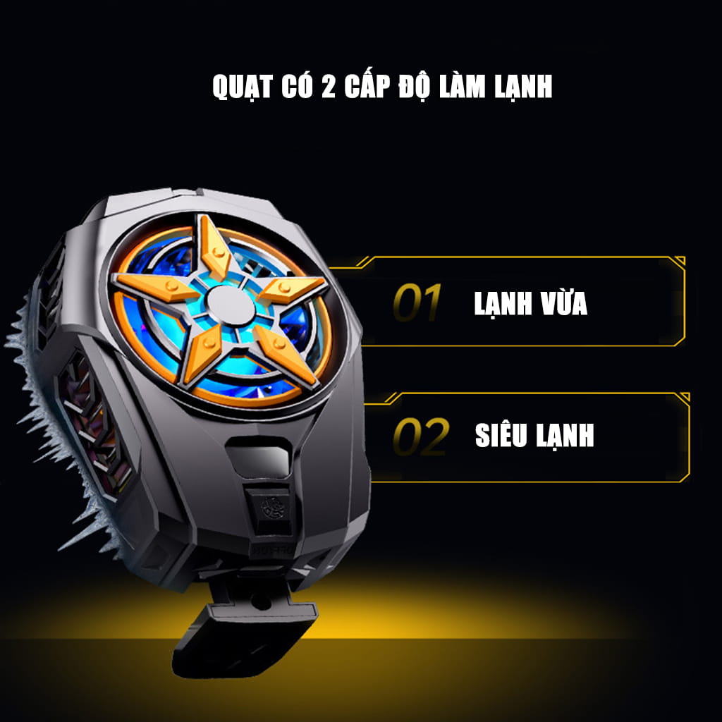 Quạt tản nhiệt điện thoại sò lạnh SL09 giá rẻ giảm nhiệt nhanh hỗ trợ tăng FPS Gaming Liên Quân PUBG FF