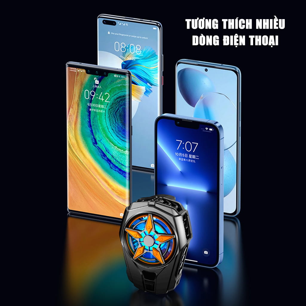 Quạt tản nhiệt điện thoại sò lạnh SL09 giá rẻ giảm nhiệt nhanh hỗ trợ tăng FPS Gaming Liên Quân PUBG FF